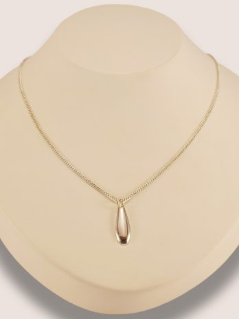 silver teardrop necklace